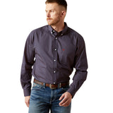 Ariat Mens Wrinkle Free Briggs Shirt - Navy