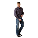 Ariat Mens Wrinkle Free Briggs Shirt - Navy