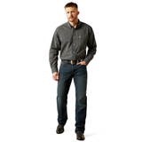 Ariat Mens Wrinkle Free Abel Shirt- Black