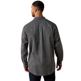 Ariat Mens Wrinkle Free Lucien Classic Fit Shirt - Black Leaf Print