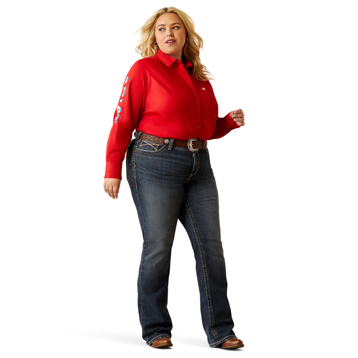 Ariat Womens Mid Rise Boot Cut Jean - Lilla Missouri