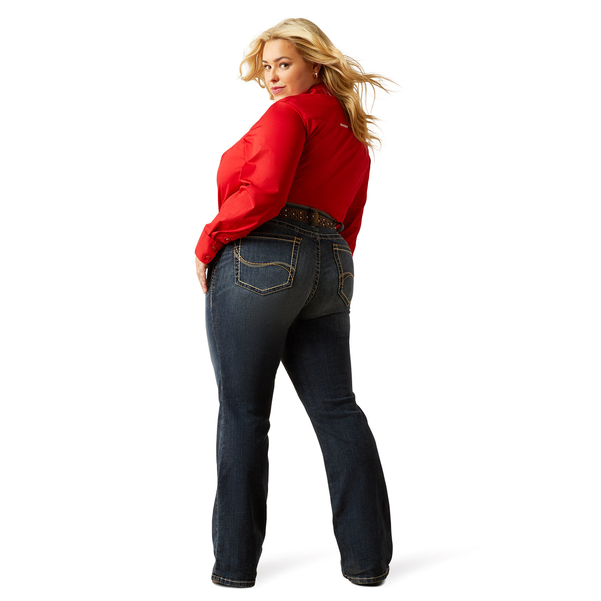 Ariat Womens Mid Rise Boot Cut Jean - Lilla Missouri