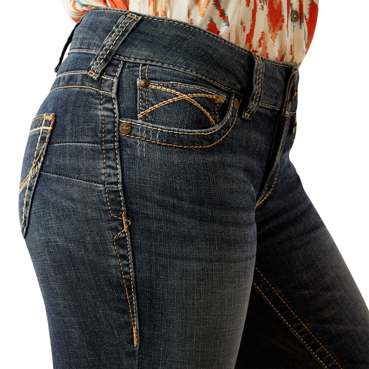 Ariat Womens Mid Rise Boot Cut Jean - Lilla Missouri