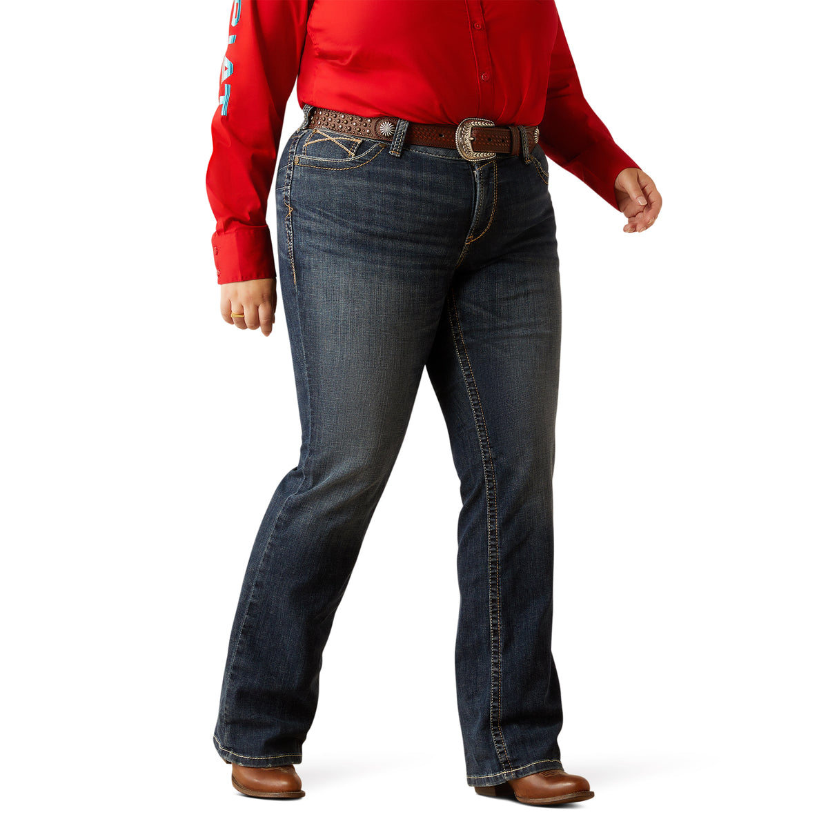 Ariat Womens Mid Rise Boot Cut Jean - Lilla Missouri