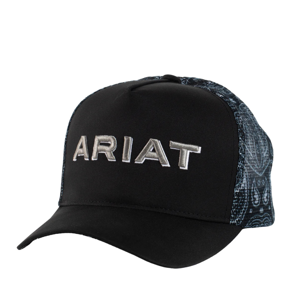 Ariat Paisley Trucker Cap - Black