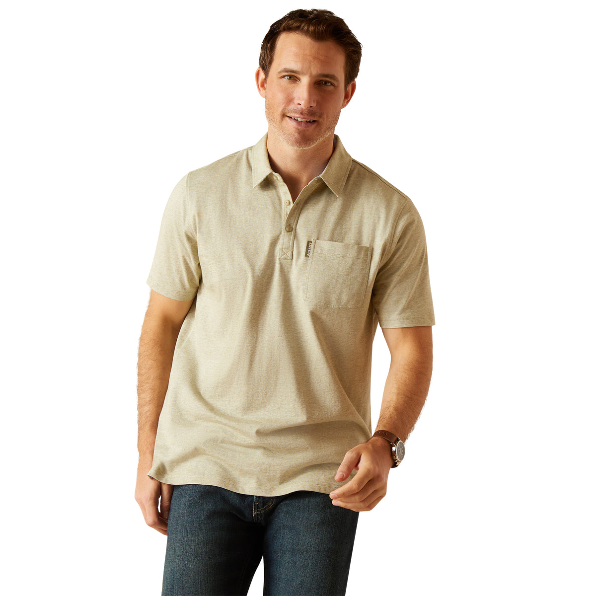 Ariat Mens Chorley Polo - Sage Heather