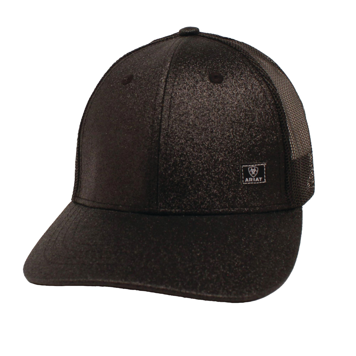 Ariat Womens High Pony Cap - Black Glitter/Black