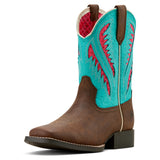 Ariat Youth Quickdraw Venttek - Rich Clay/Turquoise Floral Emboss