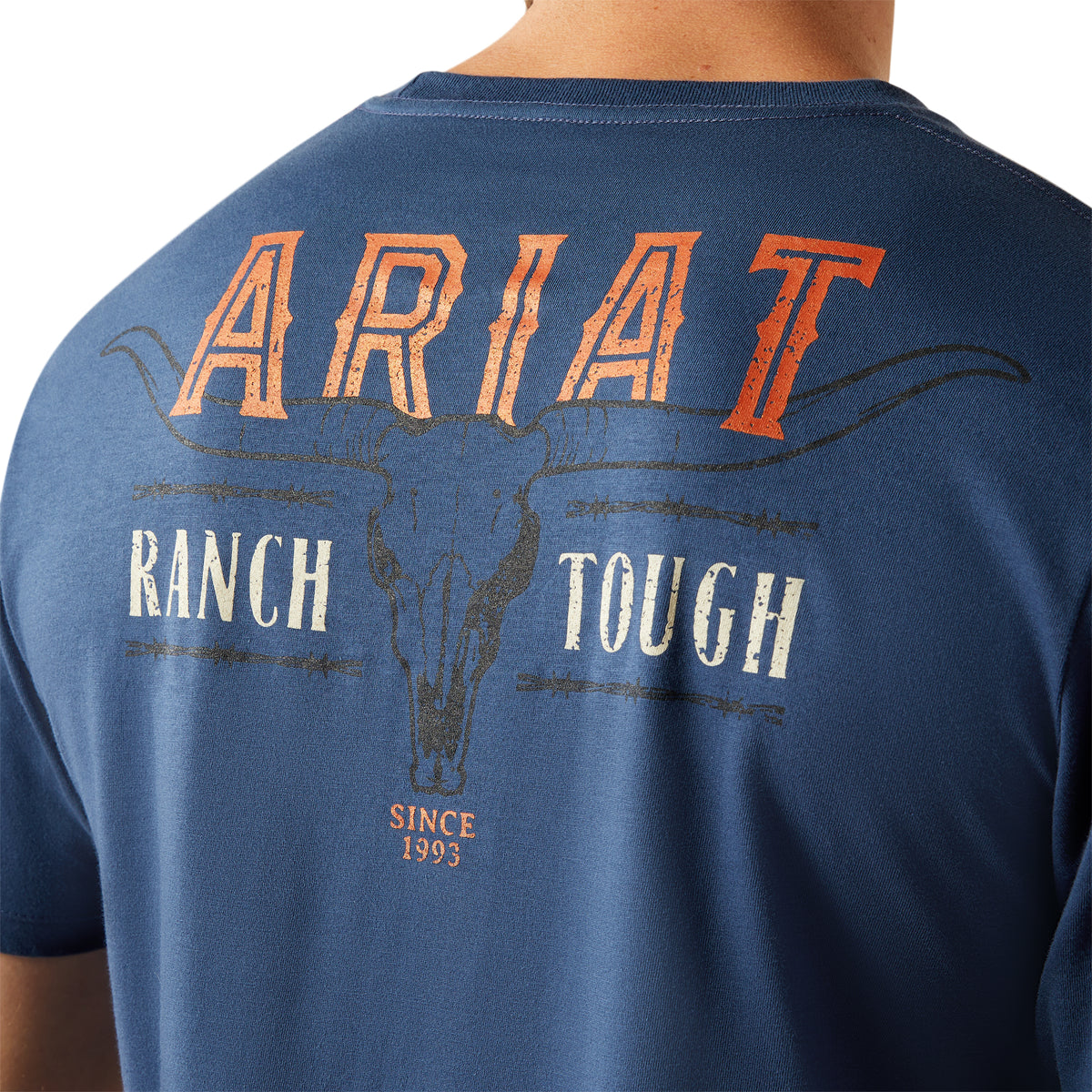Ariat Mens Ranch Tough Tee - Space Blue