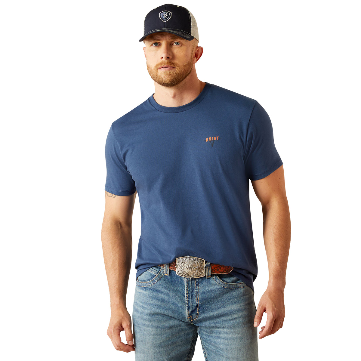Ariat Mens Ranch Tough Tee - Space Blue