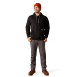 Ariat Mens Rebar Workman Chainsaw Hoodie - Black