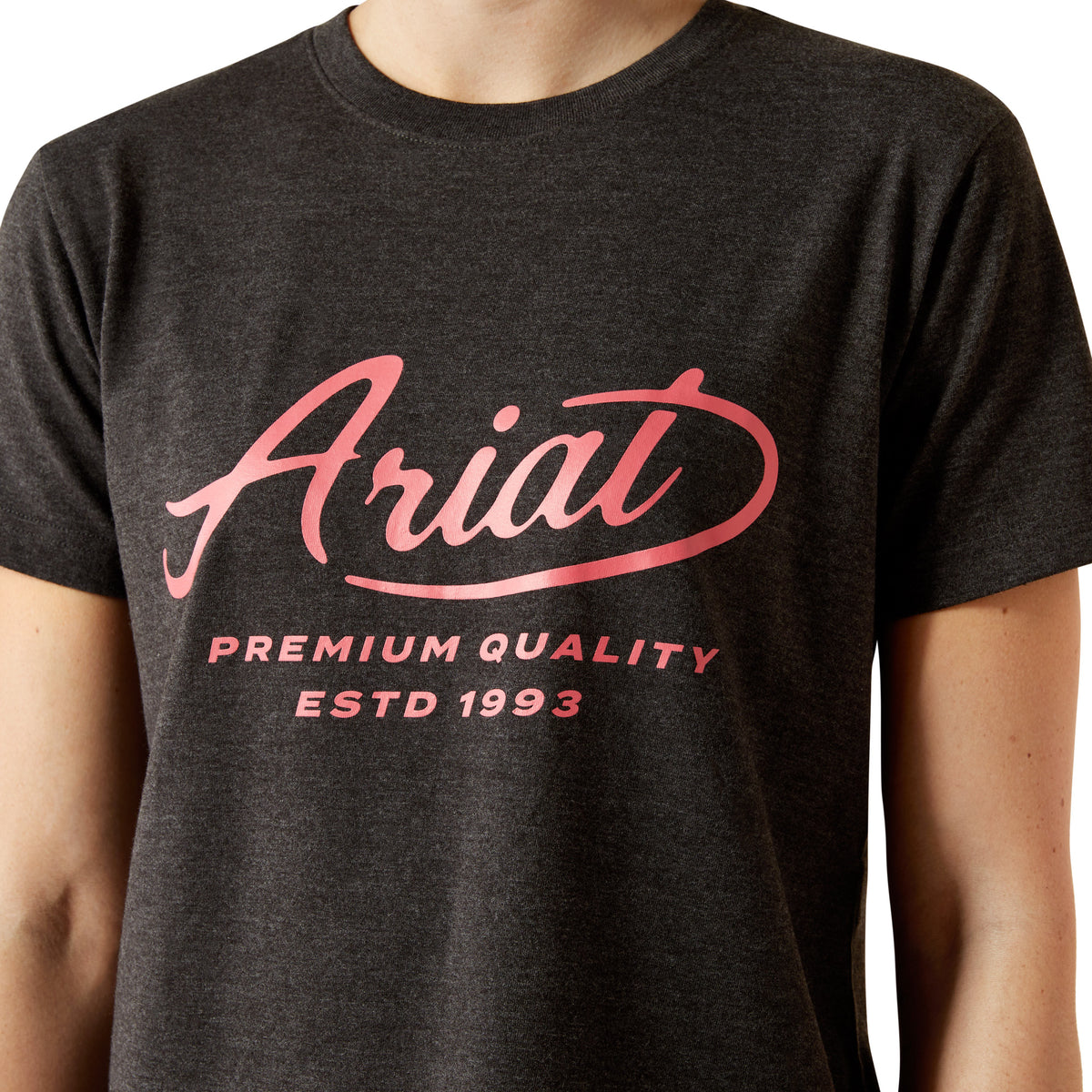 Ariat Womens Rebar Cotton Strong Worldwide Tee - Charcoal Heather