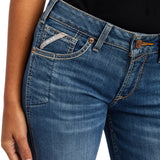 Ariat Womens Rebar Perfect Rise Boot Cut Work Jeans - Flex Riveter Malibu