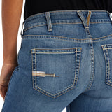 Ariat Womens Rebar Perfect Rise Boot Cut Work Jeans - Flex Riveter Malibu