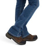Ariat Womens Rebar Perfect Rise Boot Cut Work Jeans - Flex Riveter Malibu