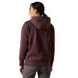 Ariat Womens Rebar Skill Set Zip Hoodie - Fudge Heather
