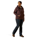 Ariat Womens Rebar Skill Set Zip Hoodie - Fudge Heather