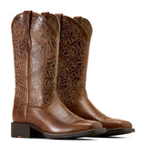 Ariat Womens Round Up Remuda Wide Square Toe - Aged Tan