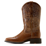 Ariat Womens Round Up Remuda Wide Square Toe - Aged Tan