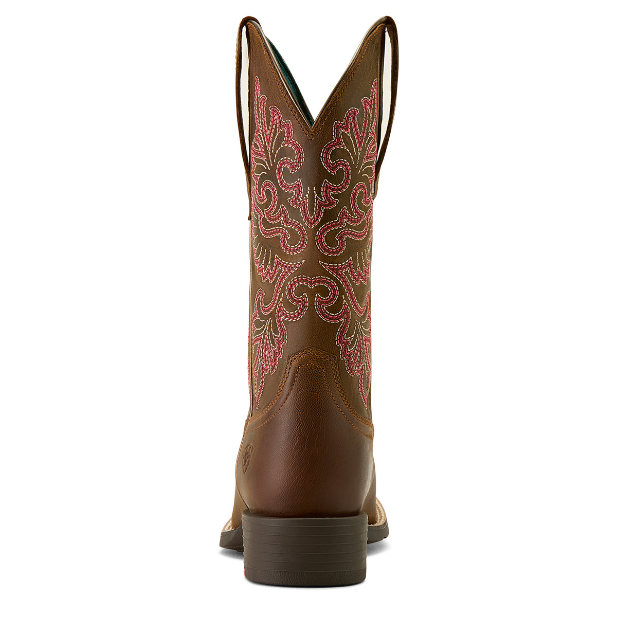 Ariat Womens Round Up Wide Square Toe Stretch Fit - Sassy Brown