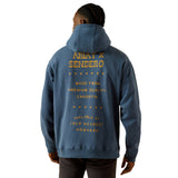 Ariat Mens Sendero Back In The Saddle Hoodie - Dark Denim