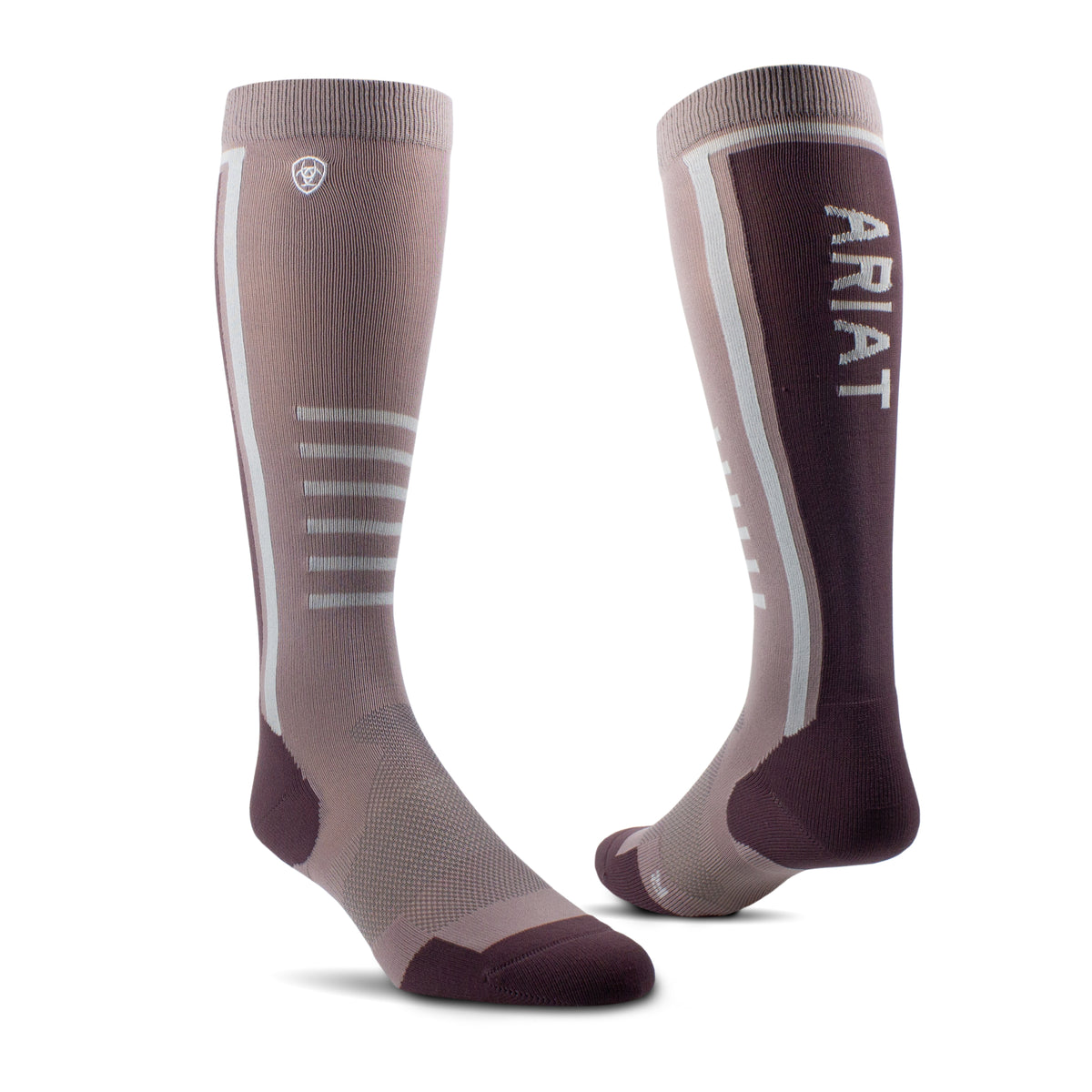 Ariat Uni Ariattek slimline Performance Socks - Quail/Huckleberry