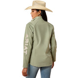 Ariat Womens Logo Softshell Jacket - Sea Spray Heather