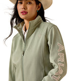 Ariat Womens Logo Softshell Jacket - Sea Spray Heather