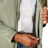 Ariat Womens Logo Softshell Jacket - Sea Spray Heather