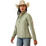 Ariat Womens Logo Softshell Jacket - Sea Spray Heather