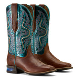 Ariat Womens Captivate Wide Square Toe - Caramel/Striking Aruba