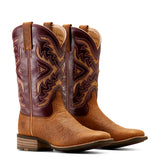 Ariat Womens San Angela Venttek 360 Tooled Toasted Almond/Aged Merlot