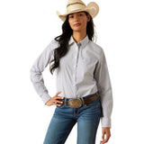 Ariat Womens Wrinkle Resistant Kirby Stretch Shirt - Ocean Geo
