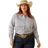 Ariat Womens Wrinkle Resistant Kirby Stretch Shirt - Ocean Geo