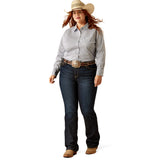 Ariat Womens Wrinkle Resistant Kirby Stretch Shirt - Ocean Geo