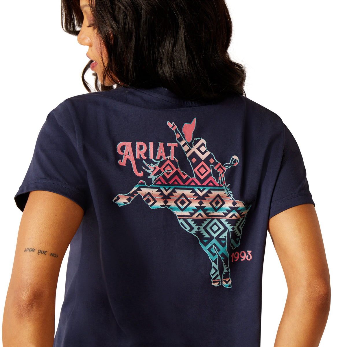 Ariat Womens Bronco T Shirt - Navy