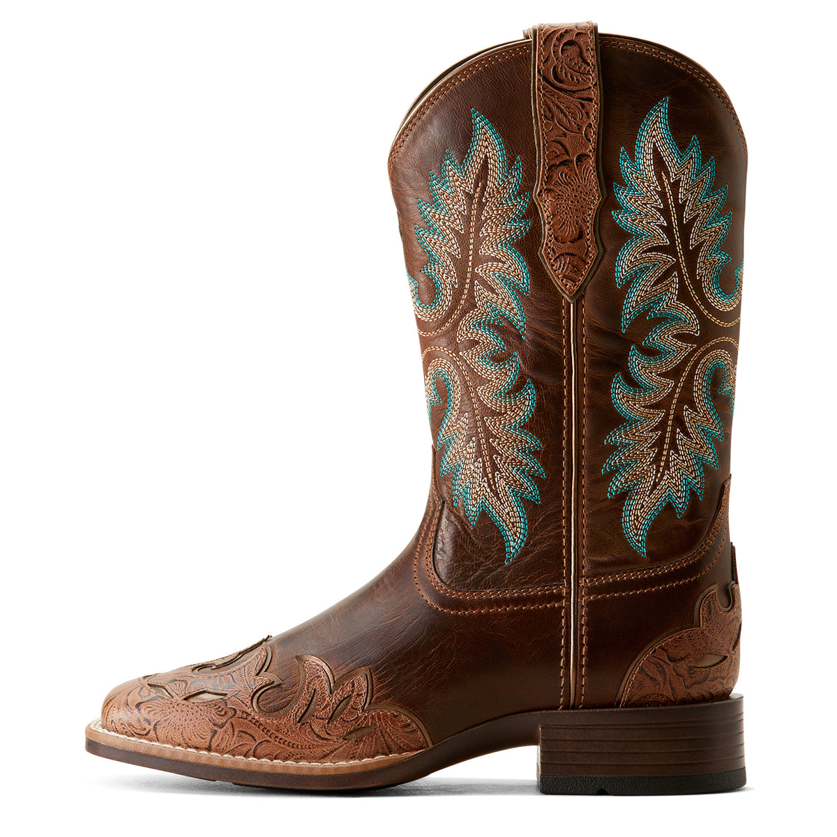 Ariat Womens Bryce Canyon - Floral Embossed Tan/Sassy Brown