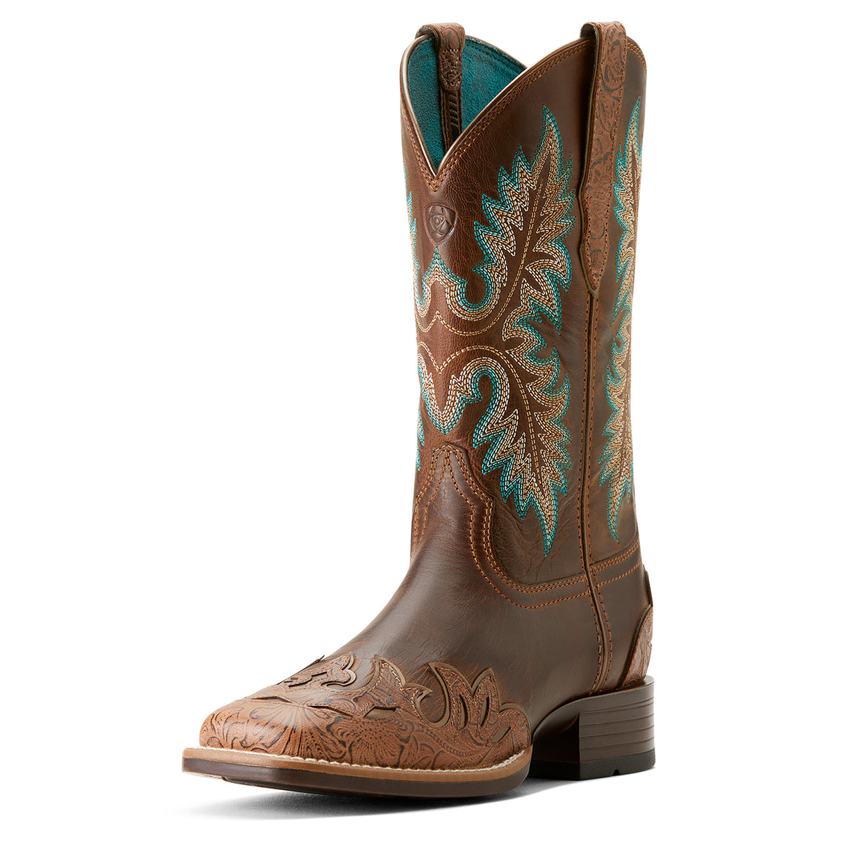 Ariat Womens Bryce Canyon - Floral Embossed Tan/Sassy Brown