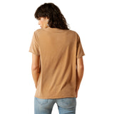 Ariat Womens Buckaroo Tee - Toasted Coconut/Mineral Wash