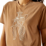Ariat Womens Buckaroo Tee - Toasted Coconut/Mineral Wash