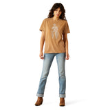 Ariat Womens Buckaroo Tee - Toasted Coconut/Mineral Wash