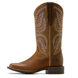 Ariat Womens Cattle Caite Wide Square Toe - Distressed Brown/Adobe Clay