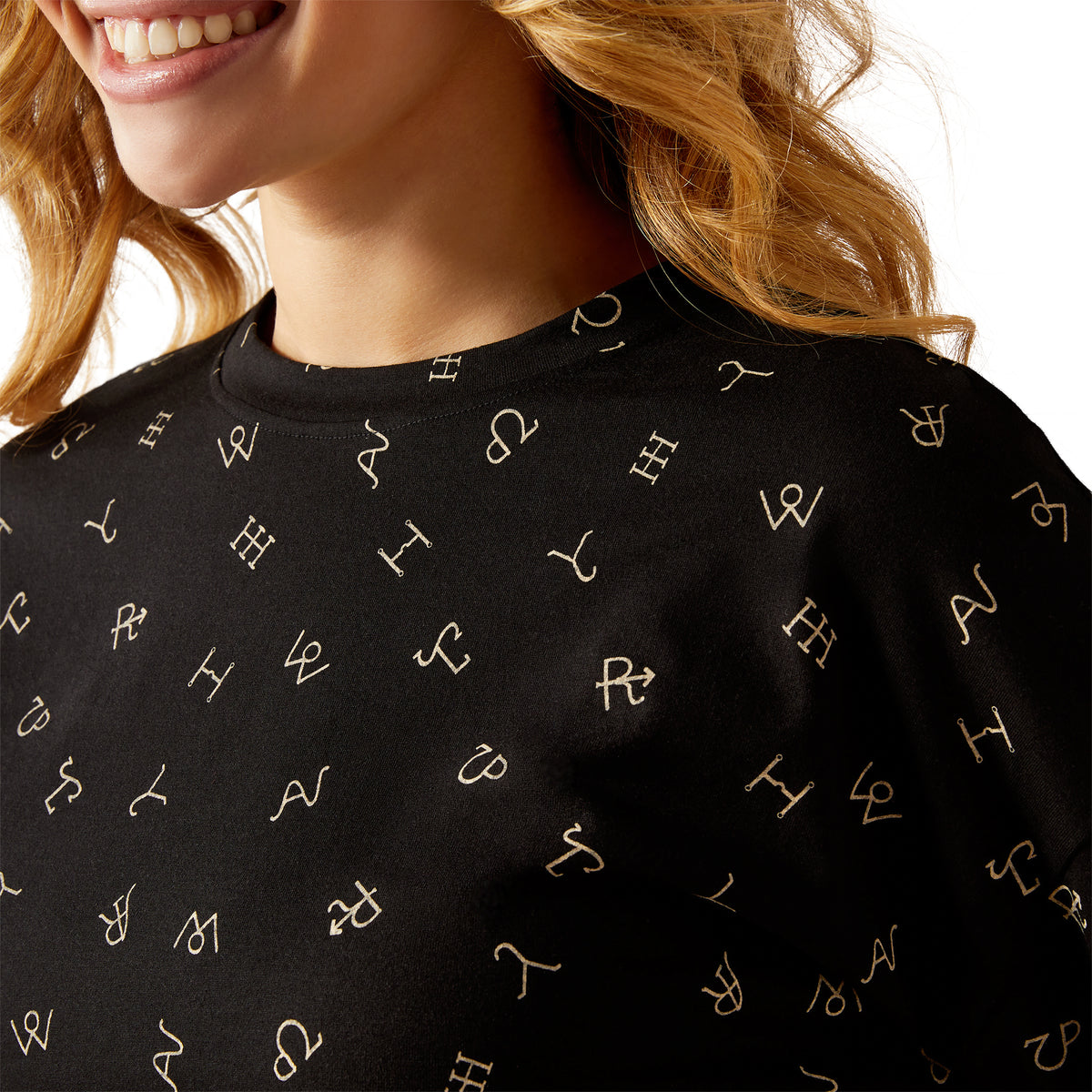 Ariat Womens Dreams Pajama Set - Cattle Brand Print