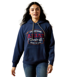 Ariat Womens Emblem Hoodie - Dress Blues