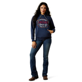 Ariat Womens Emblem Hoodie - Dress Blues