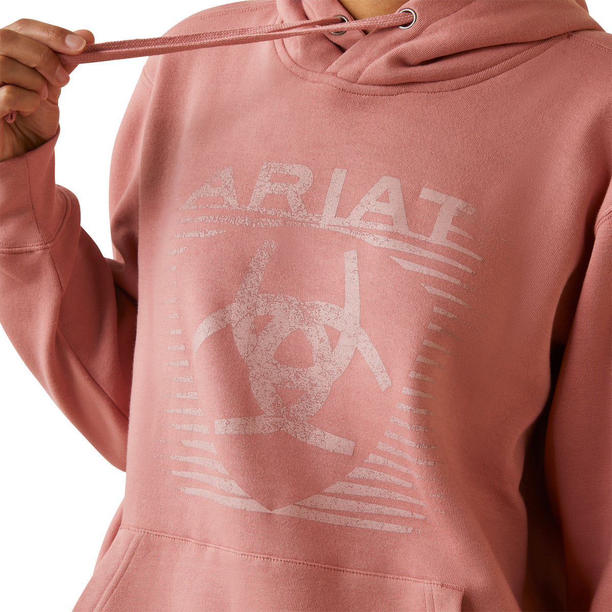 Ariat Womens Real Fading Lined Hood - Dusty Rose