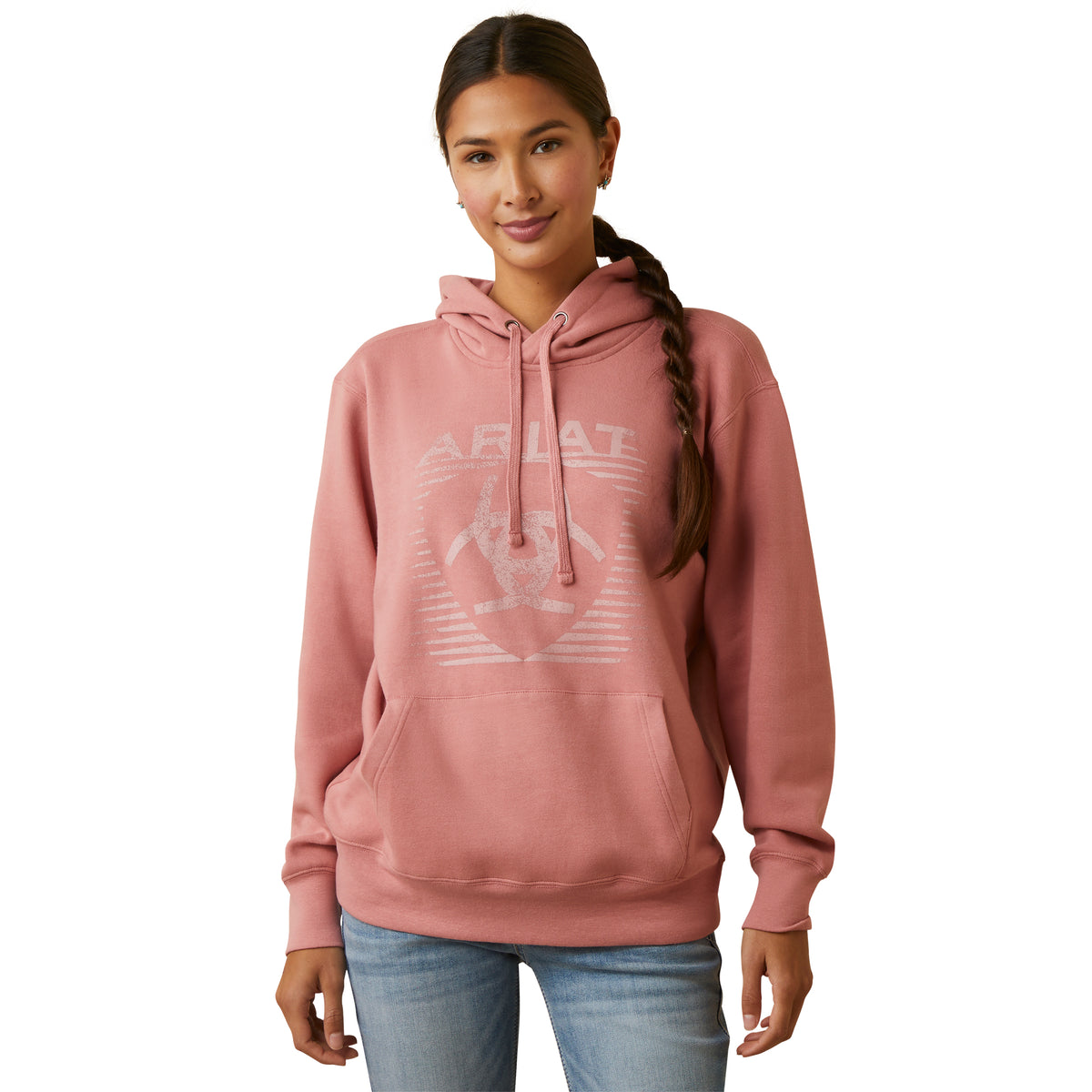 Ariat Womens Real Fading Lined Hood - Dusty Rose