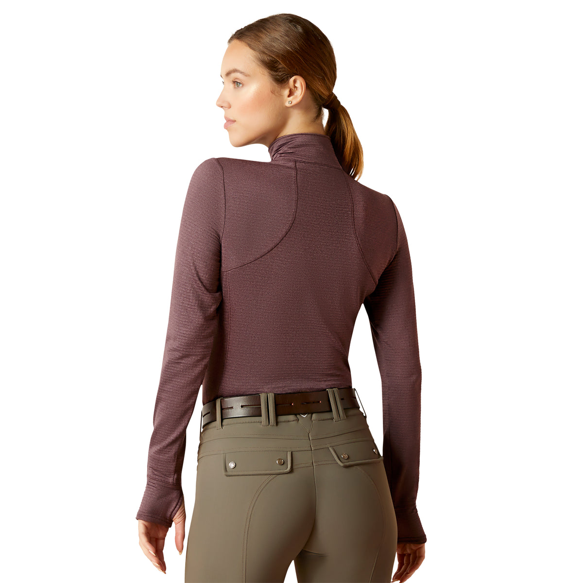 Ariat Womens Gridwork 1/4 Zip - Huckleberry