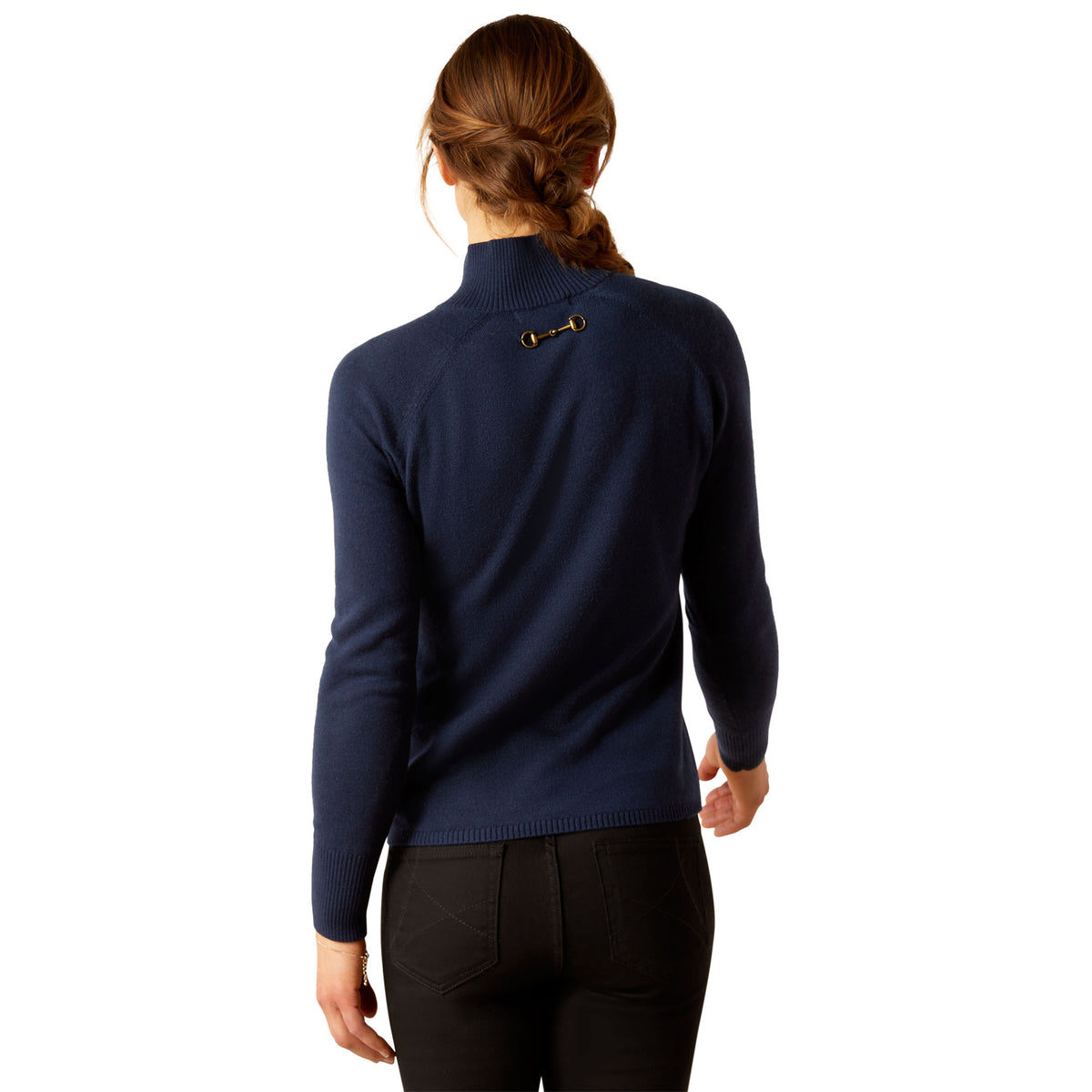 Ariat Womens Half Moon Bay Sweater - Navy