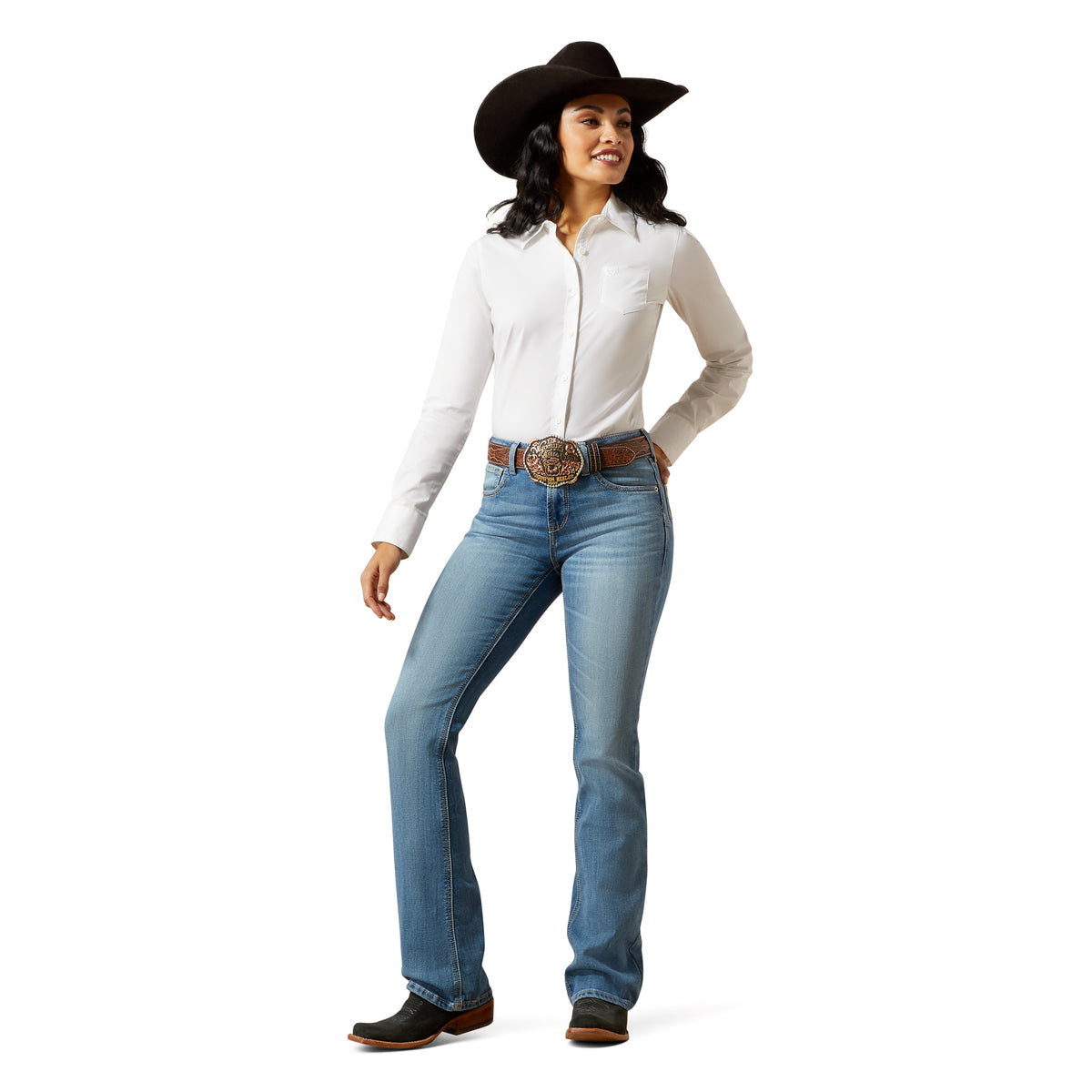 Ariat Womens High Rise Boot Cut Jean - Rowyn Challis